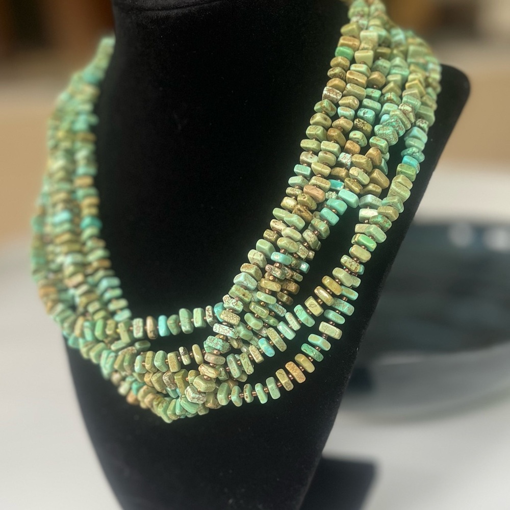 Silpada Green Multi-Strand Necklace